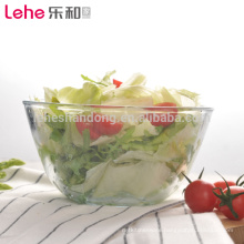 High borosilicate heat-resistant clear glass salad bowl